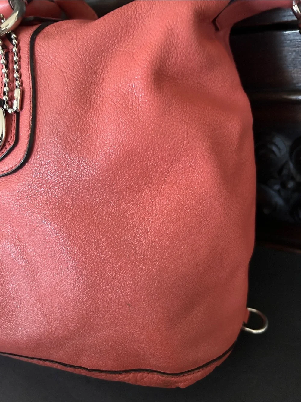 Coach Coral LARGE F15447 Ashley Leather Tote